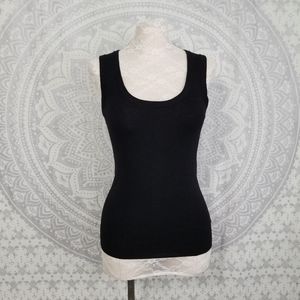 NEW DKNY 100% Merino Wool Stretch Tank Black M